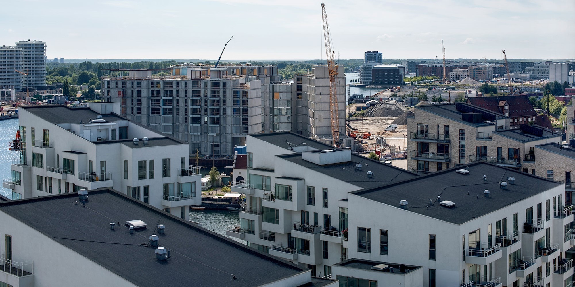 Buildings under construction